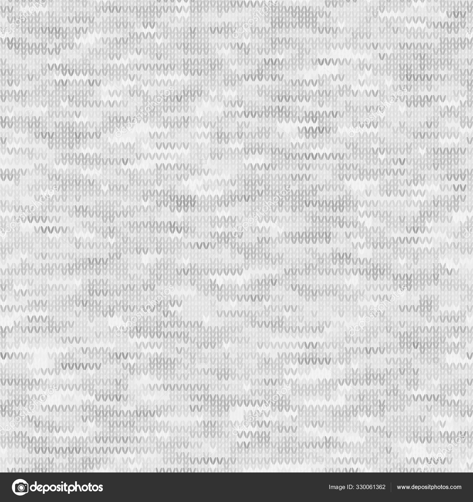 White Grey Marl Knit Melange. Heathered Texture Background. Faux