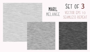 Grey Marl Heather Texture Background. Faux Cotton Fabric Vector EPS 10  clipart