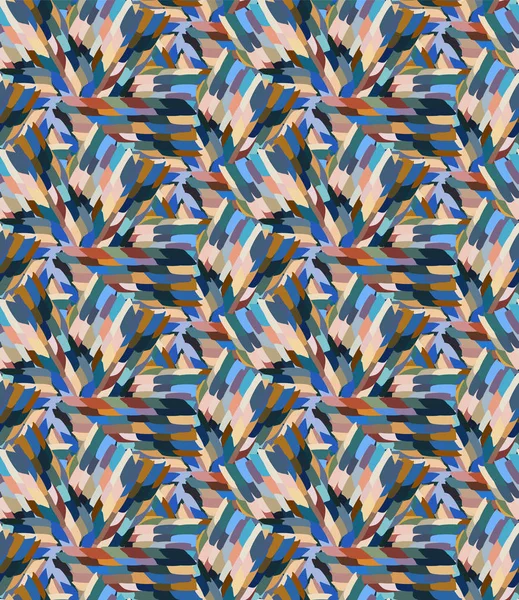 Modèle sans couture Boho Mosaic Vector Texture Blend. Effet de pièces en verre dans la tonalité de terre muette vintage. Kaléidoscope géométrique pour Micro Mosaic moderne. Répétez partout Imprimer Swatch EPS 10 — Image vectorielle