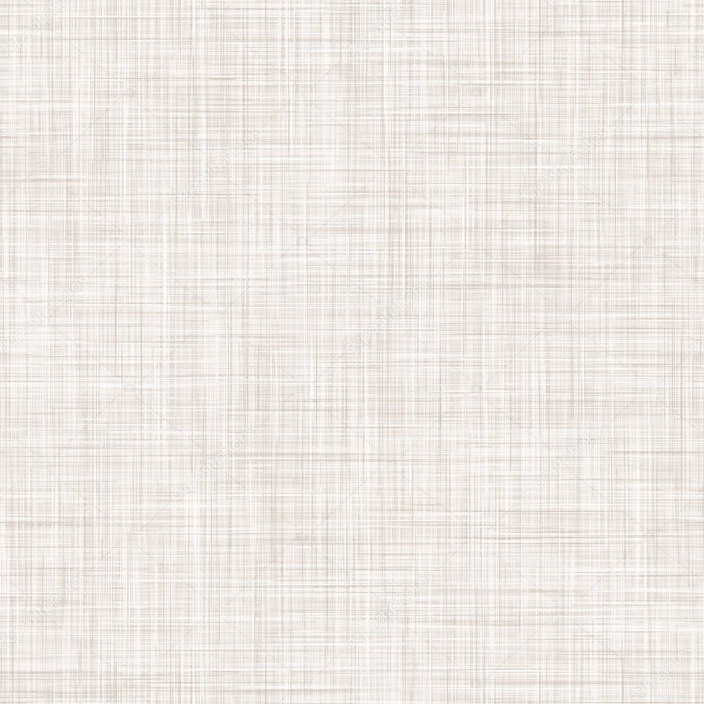 Natural White Gray French Linen Texture Background. Old Ecru Flax Fibre Seamless Pattern. Organic Yarn Close Up Weave Fabric for Wallpaper, Ecru Beige Cloth Packaging Canvas. Vector EPS10 Repeat Tile