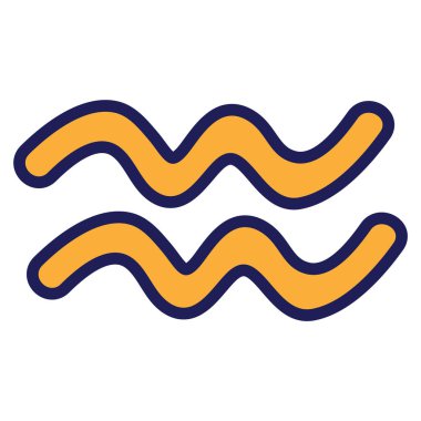 Yıldız burcu burç sembolü Kova burcu klipsi sanatı. Gizemli astrolojik işaret. Sihirli yıldız falı düz renkli karalama. İzole maneviyat vektörü Eps 10. Şirin Takımyıldız. 