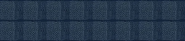 Tmavě Modrý Džínový Povlak Hranici Vektoru Heathered Marl Quilt Patchwork — Stockový vektor