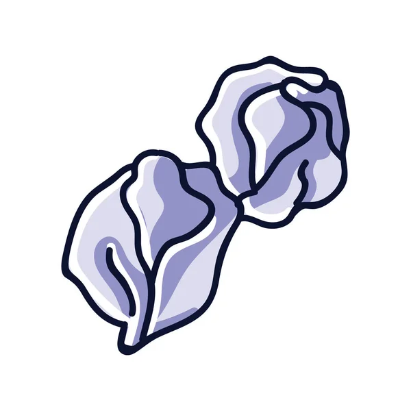 Pedra de nascimento de cristal de diamante para arte clipe de abril. Pedra mística preciosa ordem para data de aniversário. Doodle ilustração tesouro branco na cor plana. Vetor esotérico isolado EPS 10 . —  Vetores de Stock