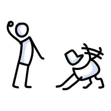 Şirin köpek yavrusu ve sahibinin top sektirme hareketi. Bujo kurşun günlük stili çizgi film köpek sevici eğitimi oyunu. Çubuk adamla köpek arasındaki arkadaşlık. Eps 10. 