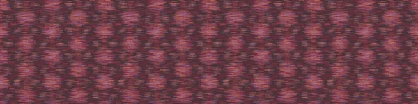 Soft Blurry Dot Ikat Tapestry Banner Texture Seamless Border Pattern — Stok Vektör