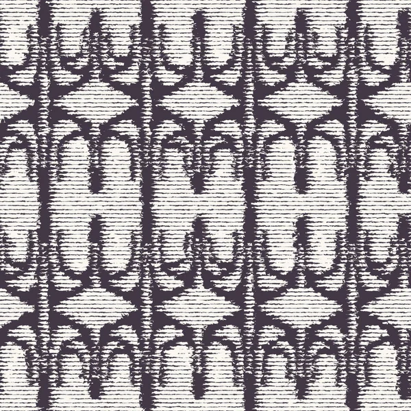Grauweißer Monochromer Unregelmäßiger Wandteppich Kelim Gewebte Effekt Melange Strukturierten Hintergrund — Stockvektor