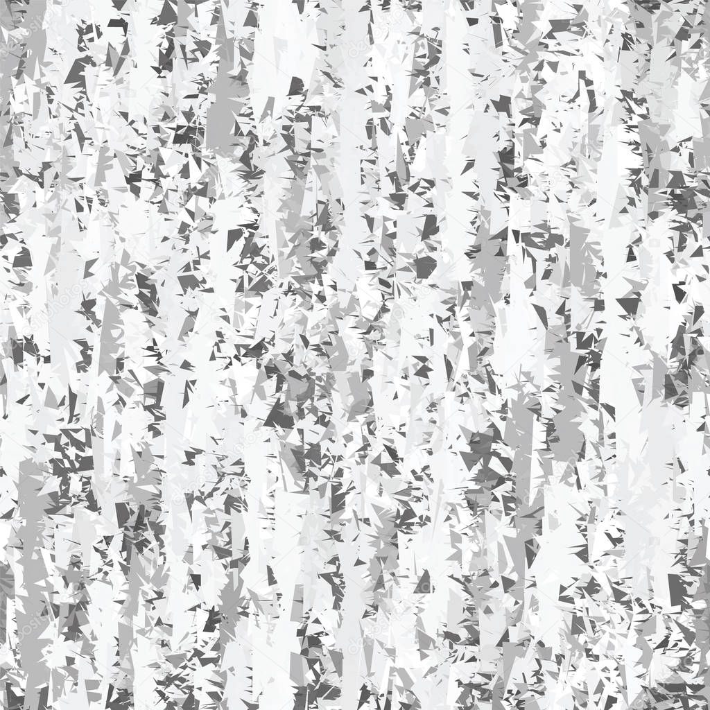 Silver Birch Tree Bark Effect Texture Background. Speckled White Weathered Rough Abstract Seamless Pattern Monochrome Natural Rough Melange All Over Print. Vector Eps 10 