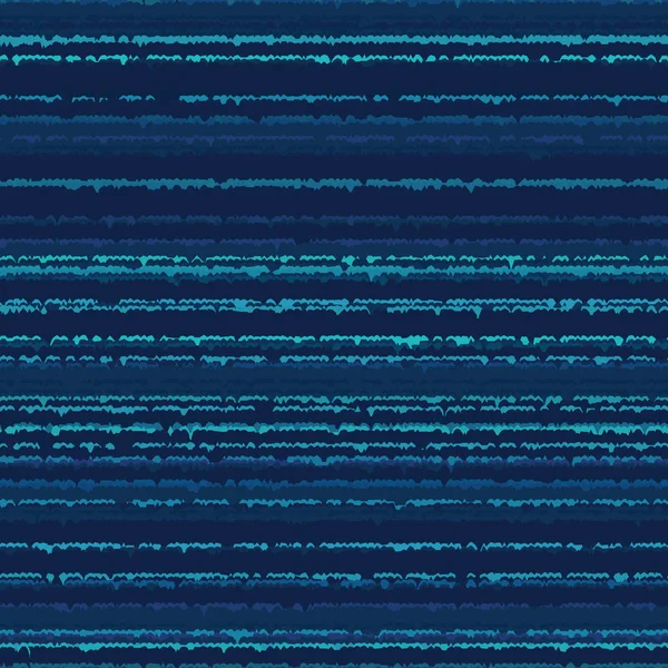 Gevlekte Ruimte Geverfd Klassieke Blauwe Streep Achtergrond Imperfecte Horizontale Druipende — Stockvector