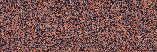 Εντυπωσιακό Κλασικό Μπλε Πορτοκαλί Κομφετί Χωρίς Ραφή Μοτίβο Συνόρων Πυκνό — Διανυσματικό Αρχείο