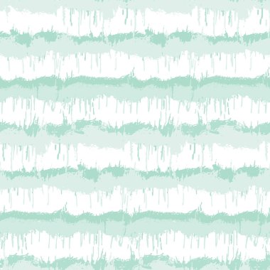 Bulanık Shibori çizgili kravat boyası arka plan. Beyazlatılmış beyaz arka planda kusursuz desenli düzensiz şerit. Neo nane stili sos boyanmış batik tekstil. Değişik desenli moda örnekleri