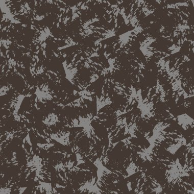 Seamless painterly worn vector texture pattern. Modern hand drawn scratch brush stroke marks shape. Repeating abstract background. Trendy masculine brown grunge textile. All over print swatch tile.