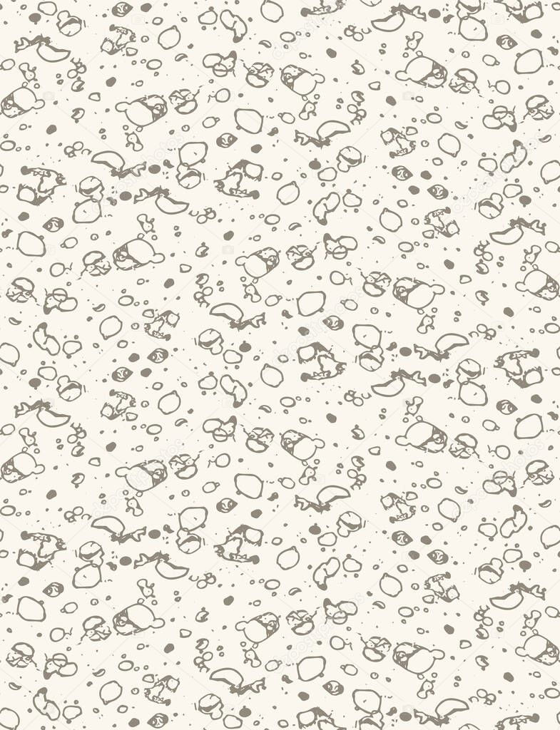 Gritty Pebble Flecks Abstract Irregular Texture. Random Sand Floor Marks Background. For Seamless Natural Stone Grit Backdrop. Mottled Monochrome Organic for Irregular Speckle Backdrop in Vector EPS10