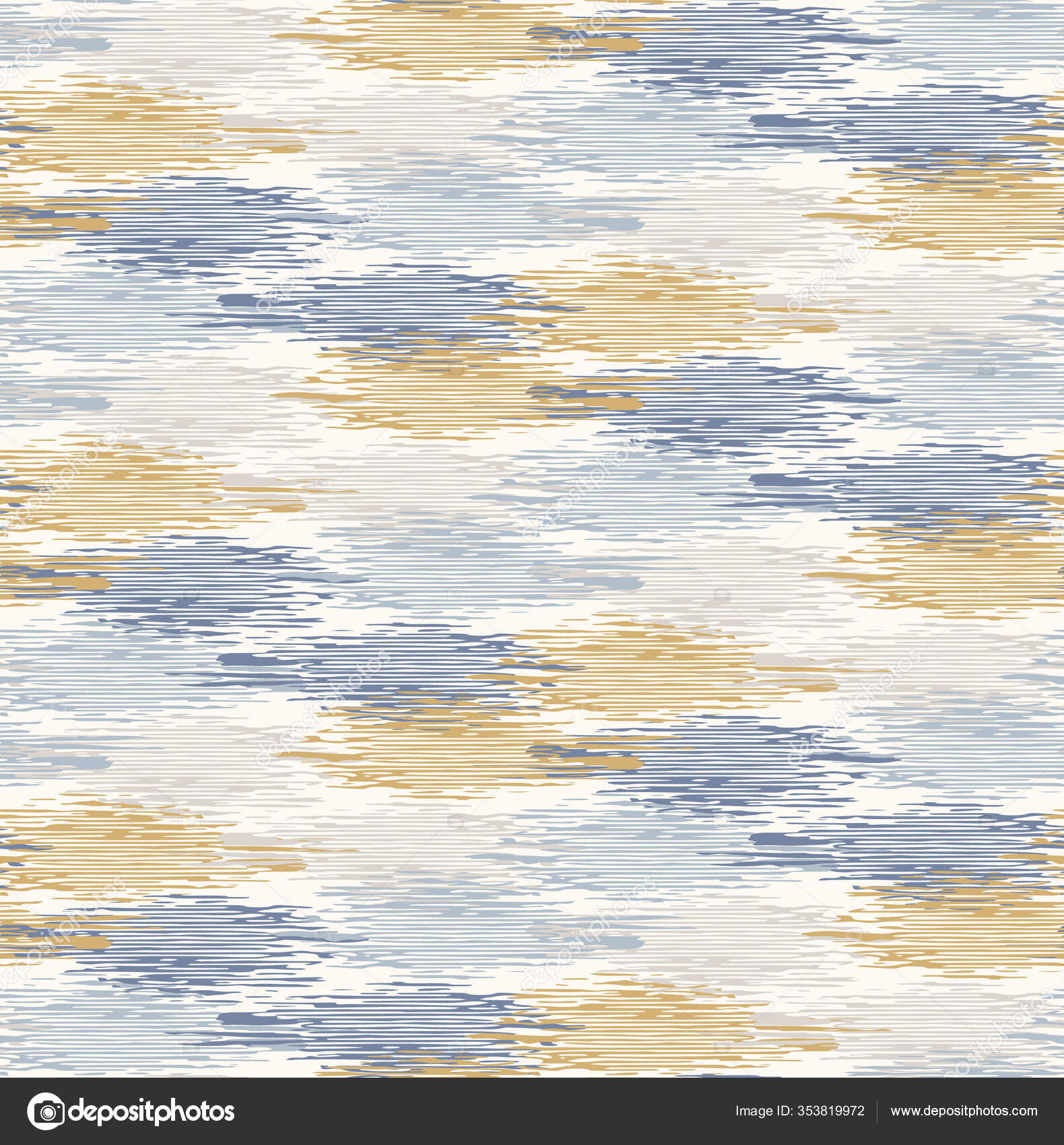 Gris francés vector de lino rayas de onda rota textura patrón sin costura.  Pincelada grunge fondo abstracto. Granja de campo de estilo textil.  Irregular angustiado ondulado rayas marca siempre impresión . Vector, image size:1580x1700