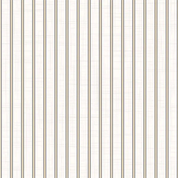 Grey french linen vector classic thin stripe texture seamless pattern. Vertical linear abstract background. Country farmhouse cottage tablecloth style textile allover print. — Stockvector