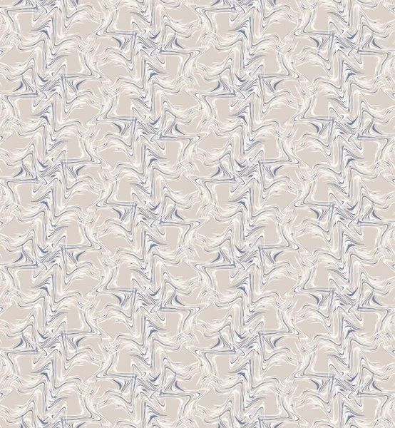 Francés shabby chic raya ondulada vector de fondo. Ecru lino azul fuera de blanco patrón sin costuras. Dibujado a mano distorded criss cross grid interior home decor swatch. Estilo de granja clásico en toda la impresión — Vector de stock