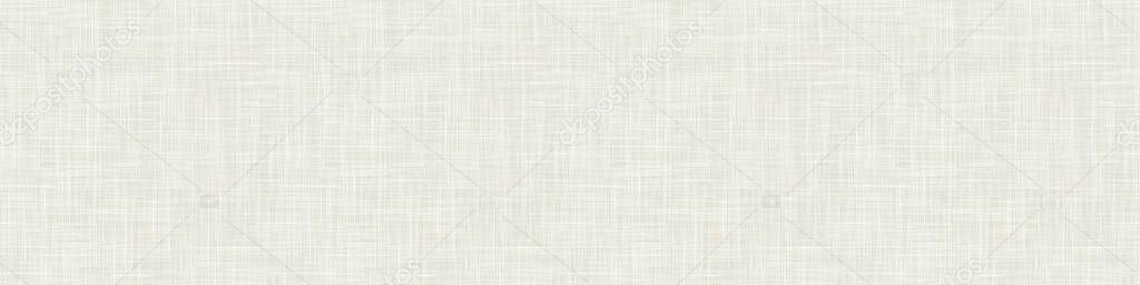 Hand made washi paper texture seamless border pattern. Tiny speckled hand drawn flecks . Soft ecru off gray white neutral tone. Recycled homespun asian ribbon trim stationery, fashion edging banner.