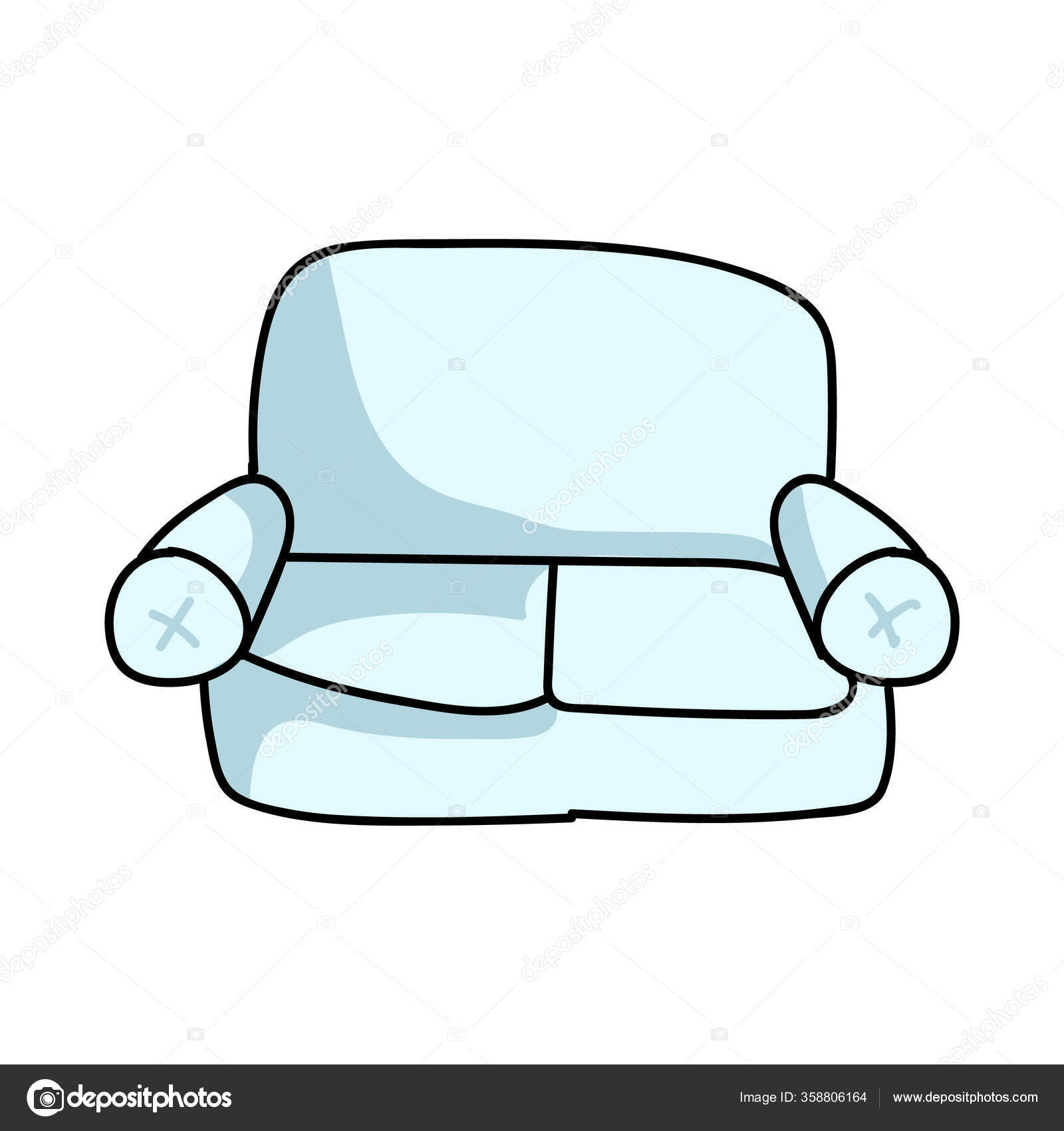 Cute Cartoon Lounge Couch For Household