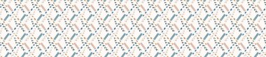 El çizimi tuhaf çizgiler, pürüzsüz desen. Vektör boyalı kurdele süsleme pankartı. Doodle arka planı işaretliyor. Oyuncu cinsiyet nötr soyut geometrik taslak tekrarı. Etnik washi bandı kenarı.