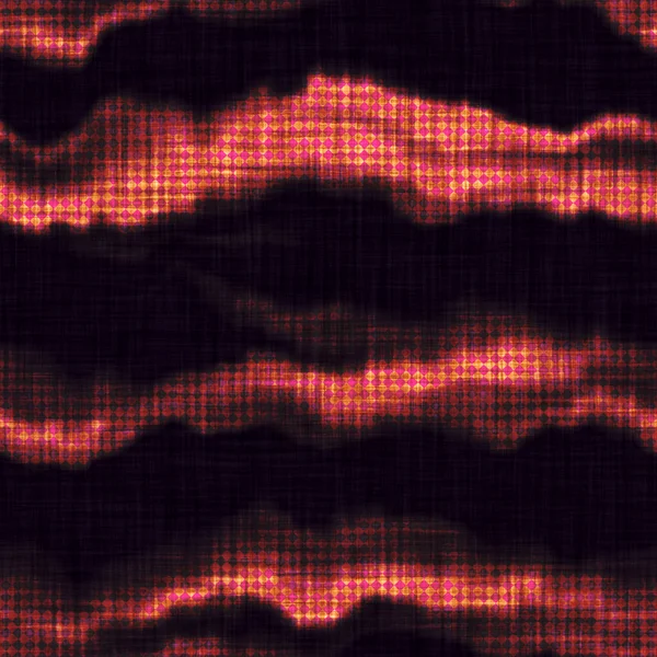 Bezszwowe faliste pogrubione paski abstrakcyjne tło tekstury linii. Nieregularny niedoskonały wzór w paski. Funky kolorowy efekt krwawienia na całym druku. Wonky modny nowoczesny moda Swatch. — Zdjęcie stockowe