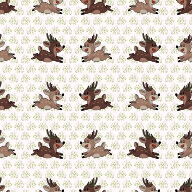 Şirin orman iki geyik vektör çizimi. Boynuzlu geyik. Çocuksu bir el çizimi. Oyun hayvanları için, boho çocuklar için moda, moda karalama ormanlık grafik tasarımı. 