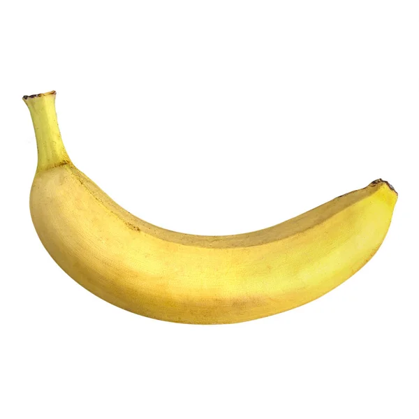 带有复制空间的白色背景上的香蕉. 图像被隔离用于设计、项目、明信片。 成熟的水果. — 图库照片