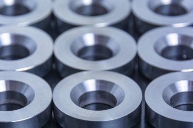 Tasarım ve tasarım için soyut teknoloji geçmişi. Metal parçaları Mach
