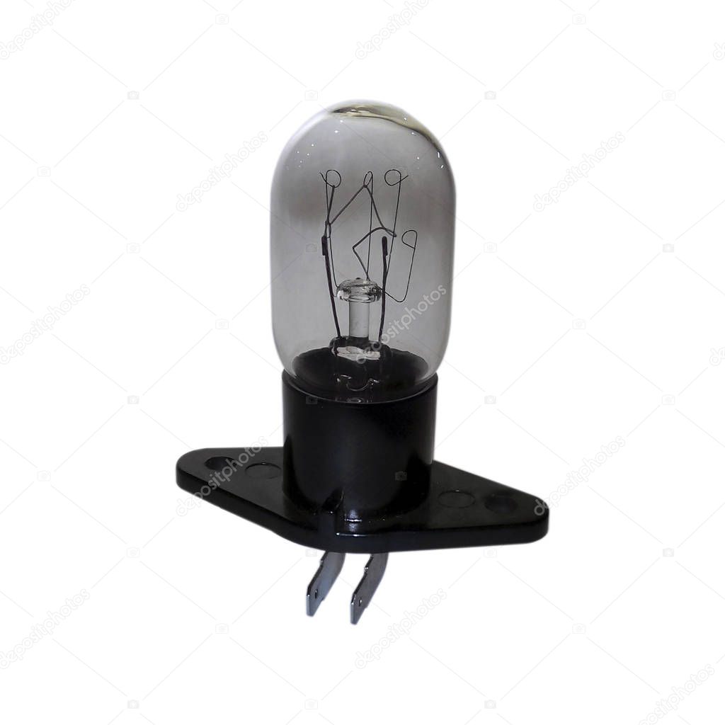 electric lamp isolated on white background