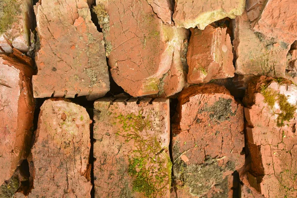 Abstrakter Hintergrund. alte Ziegel schließen sich. — Stockfoto