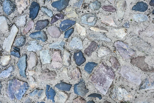 Abstracte weg textuur gemaakt van steen.Bestrating stenen Wegen textuur — Stockfoto