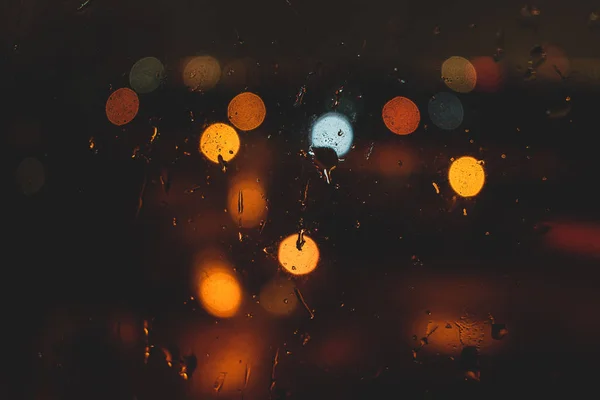 Footage Background Rain Drops Window — Stock Photo, Image