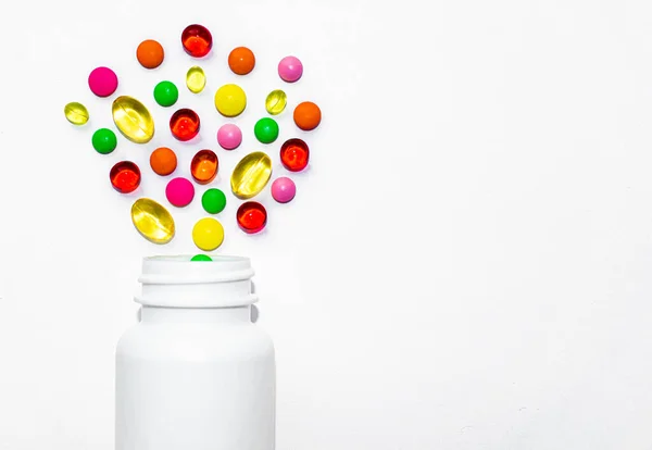 Colourful Pills Bottle — Stock Photo, Image