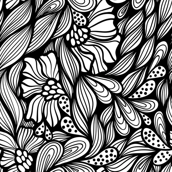 Patrón floral sin costura abstracto — Vector de stock