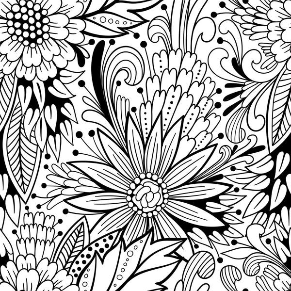 Άνευ ραφής λουλουδάτο μοτίβο. διάνυσμα φόντο — Διανυσματικό Αρχείο