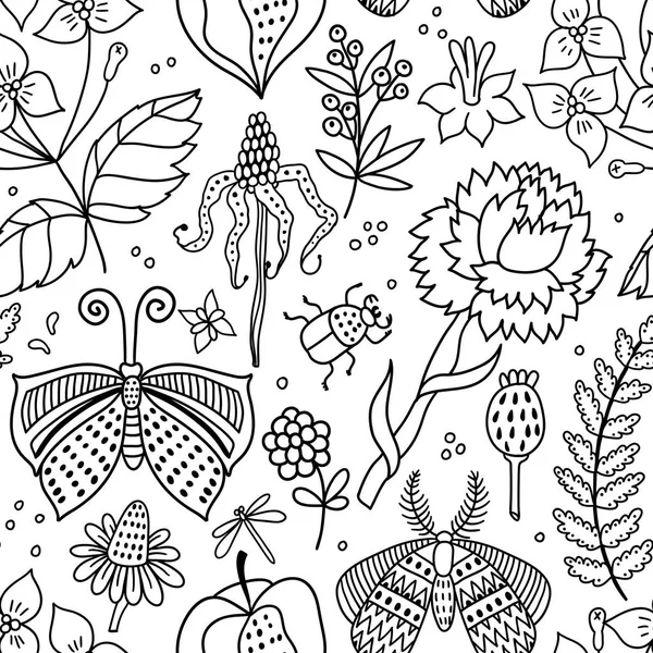 Seamless floral pattern — Stock Vector