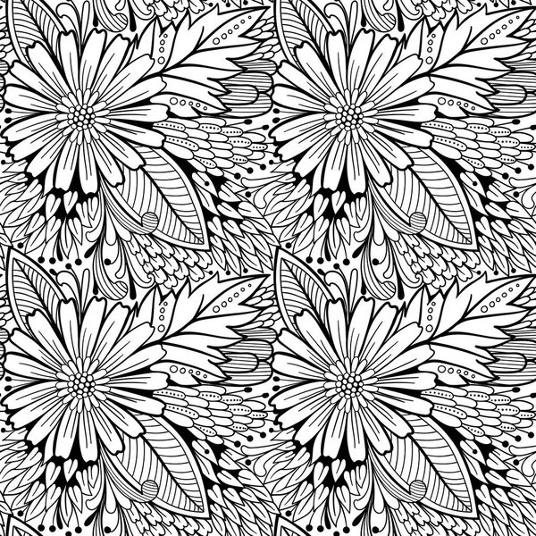 Patrón floral sin costuras — Vector de stock