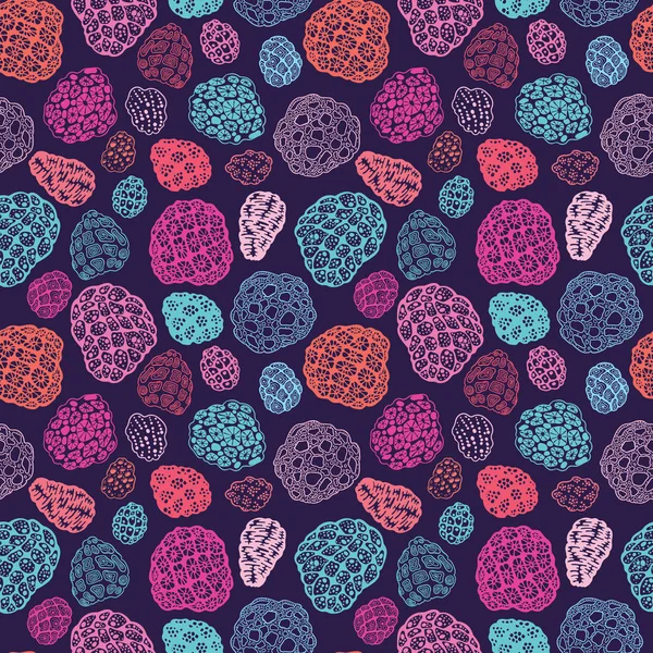 Modèle sans couture vectoriel avec des coraux — Image vectorielle