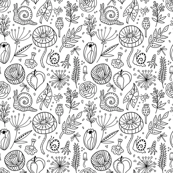 Modèle floral sans couture — Image vectorielle