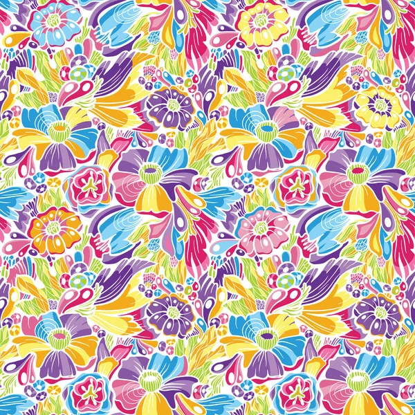 Seamless floral pattern — Stock Vector