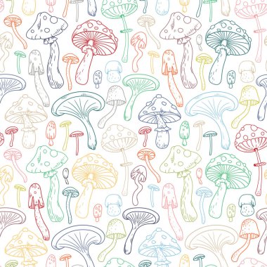 Mantar vektör seamless modeli