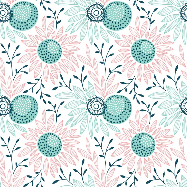 vektörsüz çiçek deseni