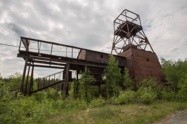 Altın madeni headframe terk edilmiş