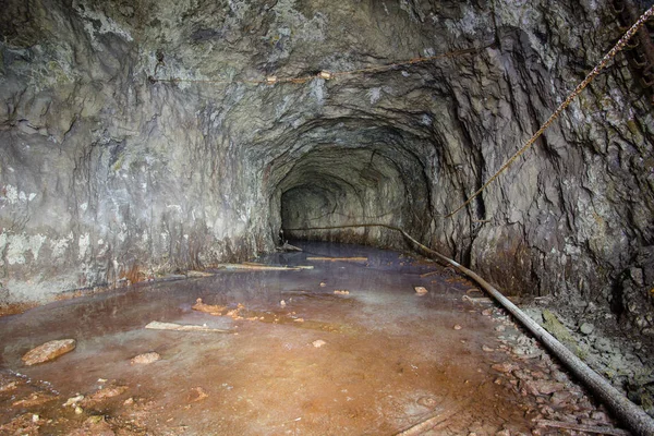 Ondergrondse Goudmijn Schacht Tunnel Drift — Stockfoto