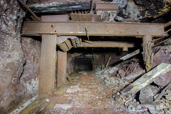 Desglose Rampa Franja Túnel Subterráneo Minas Oro — Foto de Stock