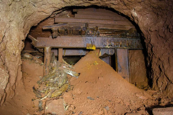 Desglose Rampa Franja Túnel Subterráneo Minas Oro — Foto de Stock