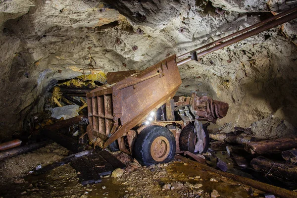 Gold Mine Shaft Loading Ore Machine Eimco — Stock Photo, Image