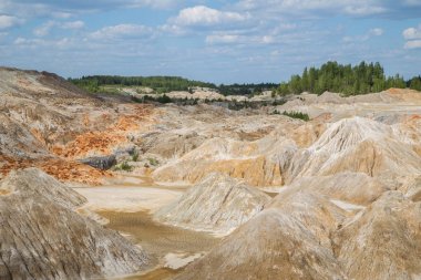 Şaşırtıcı kaoline Çin taş ocağı açık çukur mayın terk 
