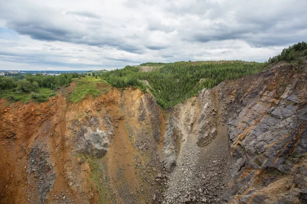 Colonización Tierra Prohibió Minería Zona Desplazamiento Masivo — Foto de Stock