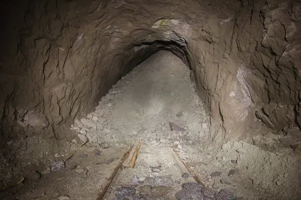 Túnel Colapsado Mina Oro — Foto de Stock