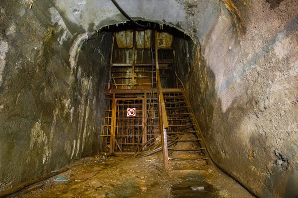 Shaft Bottom Lodge Cage Light Underground Mine — 스톡 사진