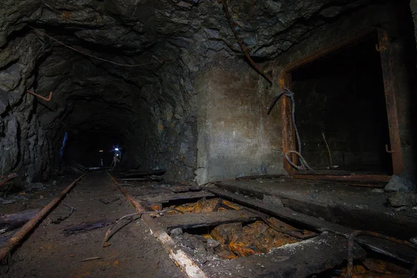 Túnel Minas Mineral Hierro Fondo — Foto de Stock